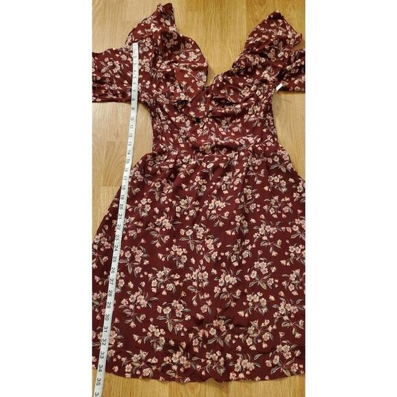 Rebecca Taylor Tilda Floral Silk Ruffle Dress - Picture 9 of 14